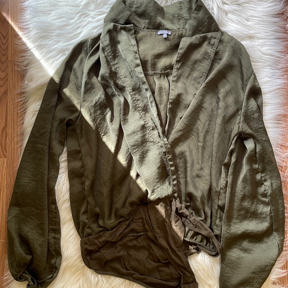 Charlotte Russe Surplice Bodysuit